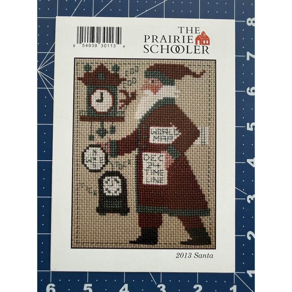 The Prairie Schooler Cross Stitch Pattern 2013 Santa
